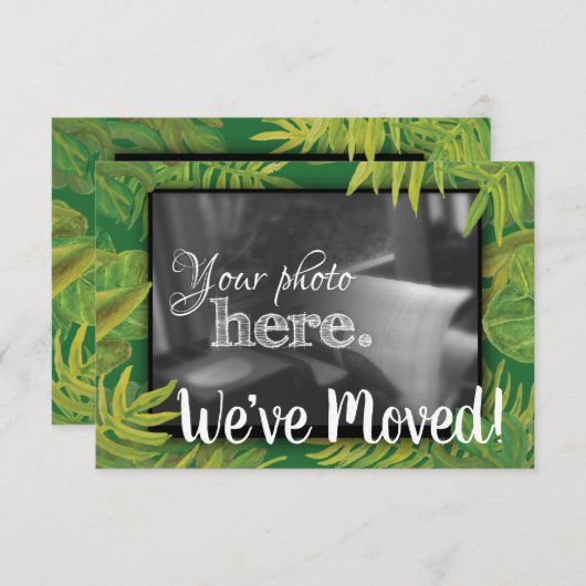 引越し住所の賛美変更 案内状 (正面/裏面)