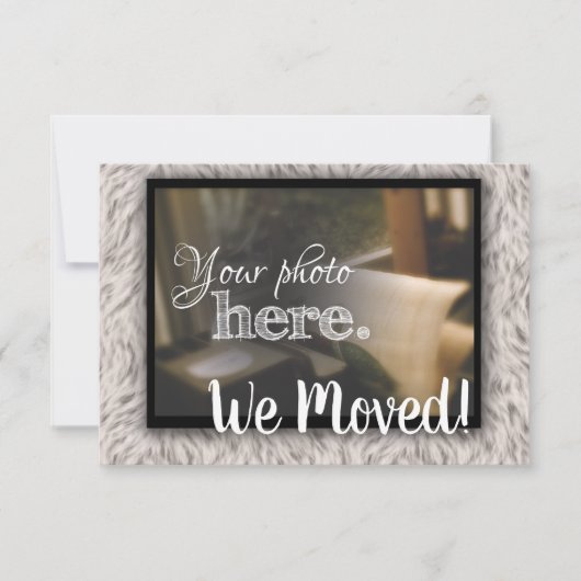 引越し住所の賛美変更 案内状 (正面)