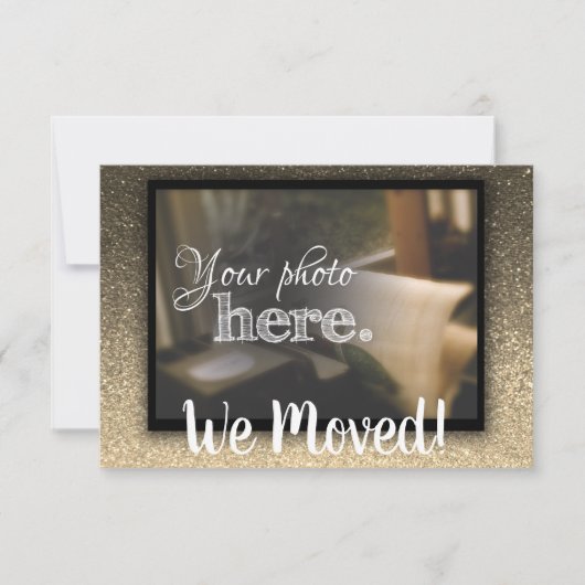 引越し先の住所の賛美変更 案内状 (正面)