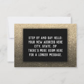 引越し先の住所の賛美変更 案内状 (裏面)