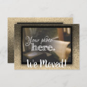 引越し先の住所の賛美変更 案内状 (正面/裏面)