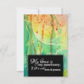 引越し先の住所の賛美変更 案内状 (正面)