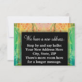 引越し先の住所の賛美変更 案内状 (裏面)