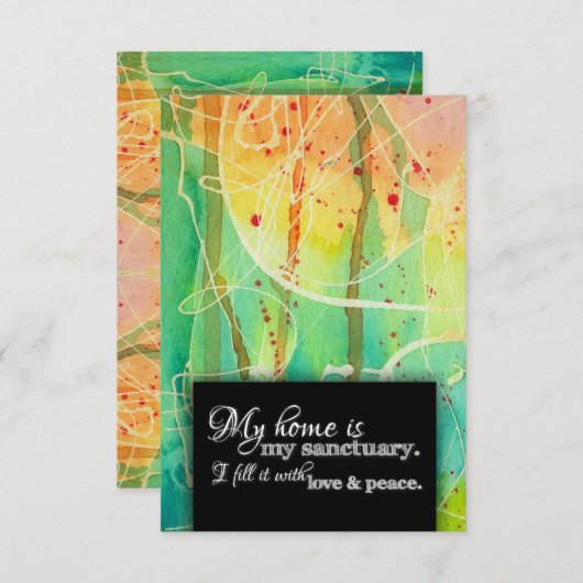 引越し先の住所の賛美変更 案内状 (正面/裏面)