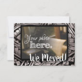 引越し先の住所の賛美変更 案内状 (正面)