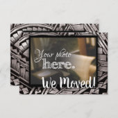 引越し先の住所の賛美変更 案内状 (正面/裏面)