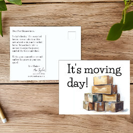 引越し日おめでとうございます ポストカード