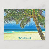 引越し案内の美しいビーチはがき ポストカード (正面)
