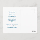 引越し案内アドレスカラフルの玄関 ポストカード (裏面)