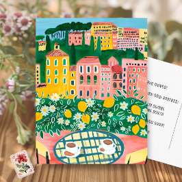 引越し案内ニューアパートメントアドレスバルコニー ポストカード