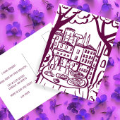 引越し案内ニューアパートメントアドレスバルコニー ポストカード