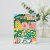 引越し案内ニューアパートメントアドレスバルコニー ポストカード (スタンド正面)