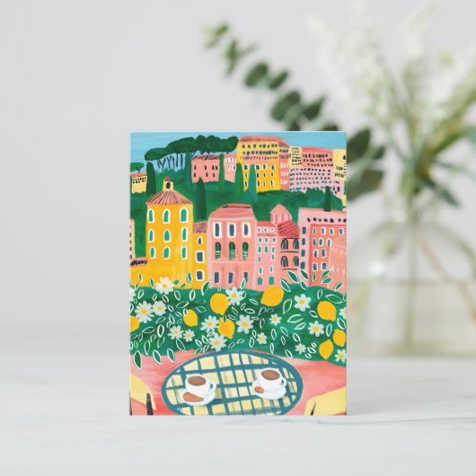 引越し案内ニューアパートメントアドレスバルコニー ポストカード (スタンド正面)