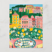 引越し案内ニューアパートメントアドレスバルコニー ポストカード (正面)