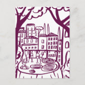 引越し案内ニューアパートメントアドレスバルコニー ポストカード (正面)