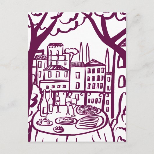 引越し案内ニューアパートメントアドレスバルコニー ポストカード (正面)