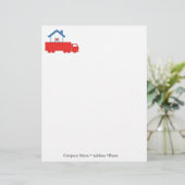 引越し業者のトラック運送レターヘッド レターヘッド (スタンド正面)