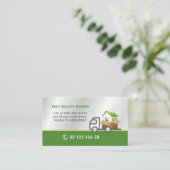 引越し業者、取り外しサービス 名刺 (スタンド正面)