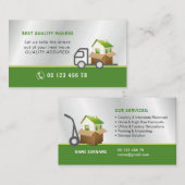 引越し業者、取り外しサービス 名刺 (正面/裏面)