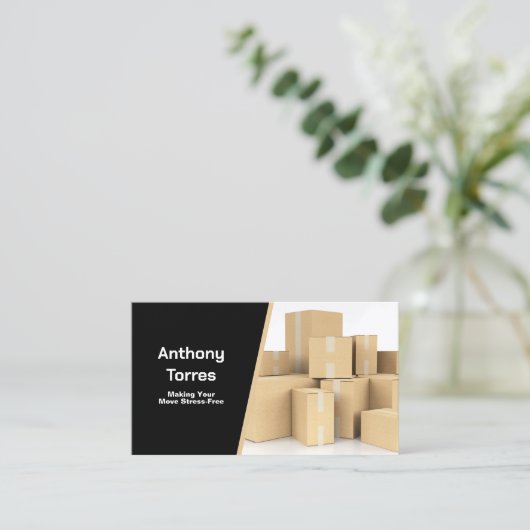 引越し業者 名刺 (スタンド正面)