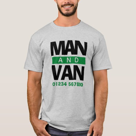 引越し業者、宅配便、バンドライバー Tシャツ (正面)