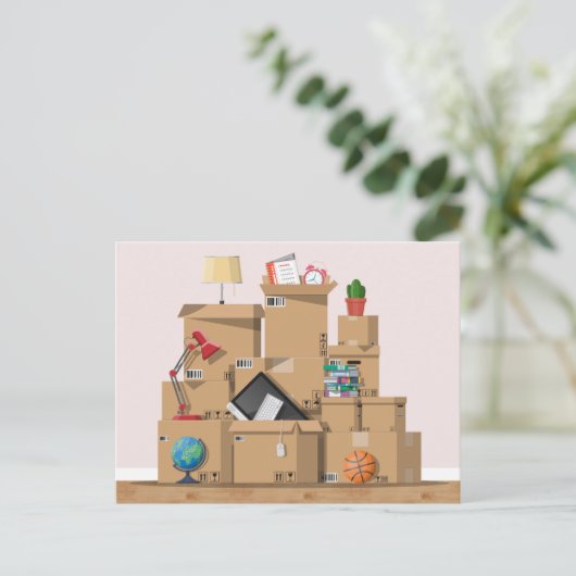 引越し箱新宅住所案内P 案内ポストカード (スタンド正面)