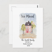 「引越し」はがき ポストカード (正面/裏面)