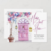 引越し – ホームスイートホーム – 水彩ドア  ポストカード (正面/裏面)