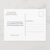 引越し – ホームスイートホーム – 水彩ドア  ポストカード (裏面)