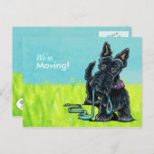 引越しScottie新しい住所のアナウンス 案内ポストカード (正面/裏面)
