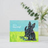 引越しScottie新しい住所のアナウンス 案内ポストカード (スタンド正面)