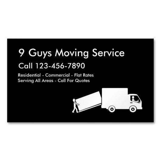 引越モダンし マグネット名刺 (正面)