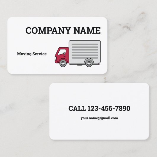 引越会社交通名刺 名刺 (正面/裏面)