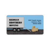 引越会社住所 シール (正面)