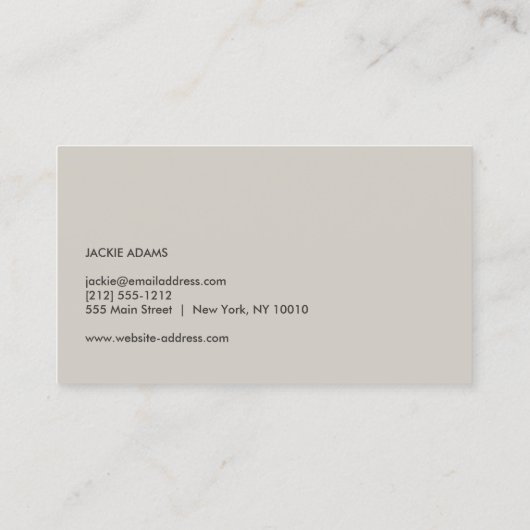 引越行番号3名刺 名刺 (裏面)