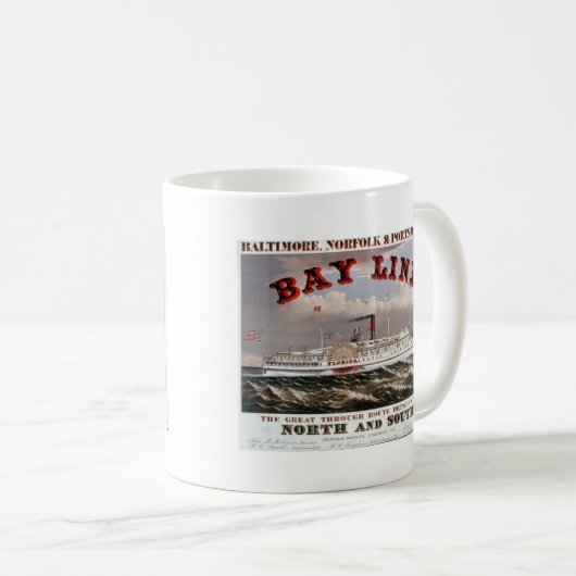 引込線-すばらしい直通ライン コーヒーマグカップ (正面右)