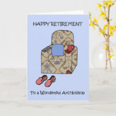 引退おめでとうございます、カルトゥーン大主教 カード (黄色い花)