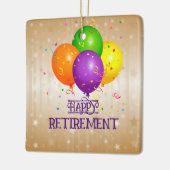 引退おめでとう…パーティーしよう！ セラミックオーナメント (左)