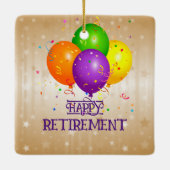 引退おめでとう…パーティーしよう！ セラミックオーナメント (裏面)