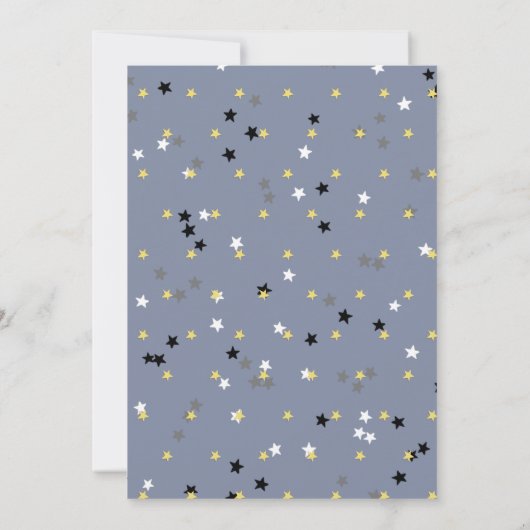 引退おもしろいパーティー – 彼女はスターだ! 招待状 (裏面)