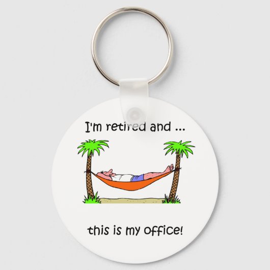 引退おもしろいユーモア キーホルダー (正面)