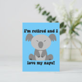 引退おもしろいユーモア ポストカード (スタンド正面)