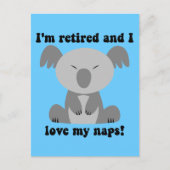引退おもしろいユーモア ポストカード (正面)
