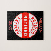 引退おもしろい!カスタム退職金 ジグソーパズル (横)