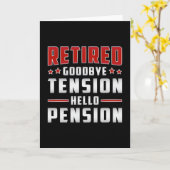 引退したおじいちゃん 面白いギフト カード (黄色い花)