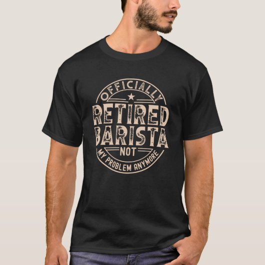 引退したコーヒー屋さん Tシャツ (正面)