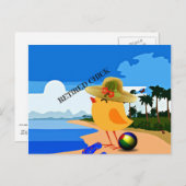 引退したチック - ユーモア ポストカード (正面/裏面)