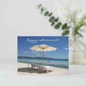 引退したビーチ傘 ポストカード (スタンド正面)