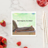 引退したユーモアのリス スタンダードカクテルナプキン (インサイチュ)