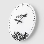 引退した時計 ラージ壁時計 (傾斜)